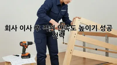 회사 이사 후 직원 만족도 높이기: 성공 전략